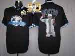 Jerseys Factory Cheap Nike Panthers #1 Cam Newton Black Super Bo