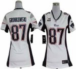 Jerseys Factory Cheap Nike Patriots #87 Rob Gronkowski White Wit