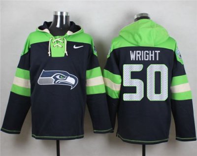 Jerseys Factory Cheap Nike Seahawks #50 K.J. Wright Steel Blue P