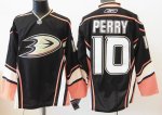 Jerseys Factory Cheap Ducks #10 Corey Perry Embroidered Black Th