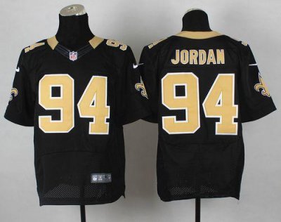 Jerseys Factory Cheap Nike Saints #94 Cameron Jordan Black Team