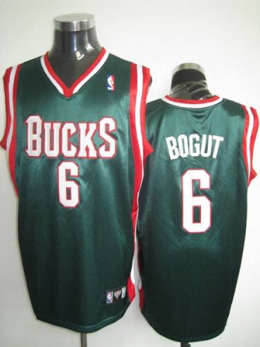Jerseys Factory Cheap Bucks #6 Andrew Bogut Embroidered Green NB