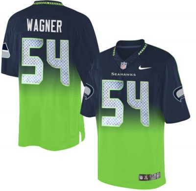 Jerseys Factory Cheap Nike Seahawks #54 Bobby Wagner Steel Blue/