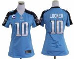 Jerseys Factory Cheap Nike Titans #10 Jake Locker Light Blue Tea
