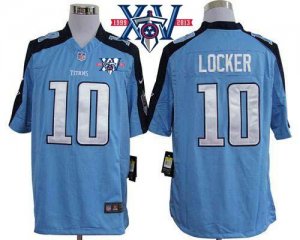Jerseys Factory Cheap Nike Titans #10 Jake Locker Light Blue Tea