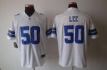 Jerseys Factory Cheap Nike Cowboys #50 Sean Lee White Men's Embr
