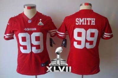 Jerseys Factory Cheap Nike 49ers #99 Aldon Smith Red Team Color