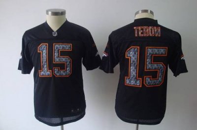 Jerseys Factory Cheap Sideline Black United Broncos #15 Tim Tebo