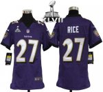 Jerseys Factory Cheap Nike Ravens #27 Ray Rice Purple Team Color