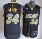 Jerseys Factory Cheap Heat #34 Ray Allen Black Electricity Fashi