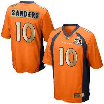 Jerseys Factory Cheap Nike Broncos #10 Emmanuel Sanders Orange T