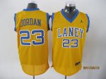 Jerseys Factory Cheap Bulls #23 Jordan Embroidered Yellow Laney