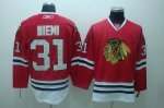 Jerseys Factory Cheap Blackhawks #31 Antti Niemi Embroidered Red