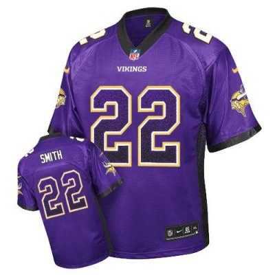 Jerseys Factory Cheap Nike Vikings #22 Harrison Smith Purple Tea
