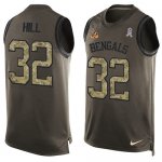 Jerseys Factory Cheap Nike Bengals #32 Jeremy Hill Green Men's S