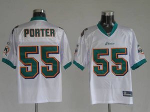 Jerseys Factory Cheap Dolphins Joey Porter #55 White Stitched NF