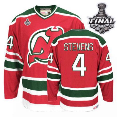 Jerseys Factory Cheap Devils #4 Scott Stevens 2012 Stanley Cup F