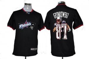 Jerseys Factory Cheap Nike Patriots #87 Rob Gronkowski Black Men