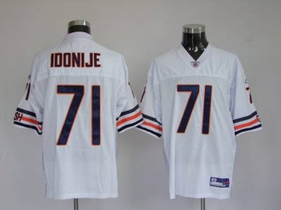 Jerseys Factory Cheap Bears #71 Israel Idonije White Stitched NF