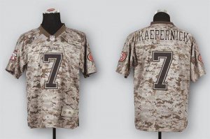 Jerseys Factory Cheap Nike 49ers #7 Colin Kaepernick Camo USMC M