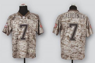 Jerseys Factory Cheap Nike 49ers #7 Colin Kaepernick Camo USMC M