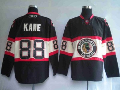 Jerseys Factory Cheap Blackhawks #88 Patrick Kane Embroidered Bl