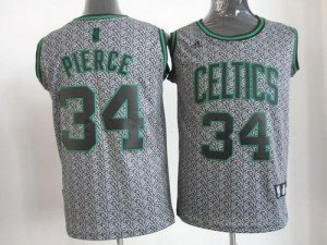 Jerseys Factory Cheap Celtics #34 Paul Pierce Grey Static Fashio