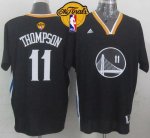 Jerseys Factory Cheap Warriors #11 Klay Thompson New Black Alter