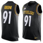 Jerseys Factory Cheap Nike Steelers #91 Kevin Greene Black Team
