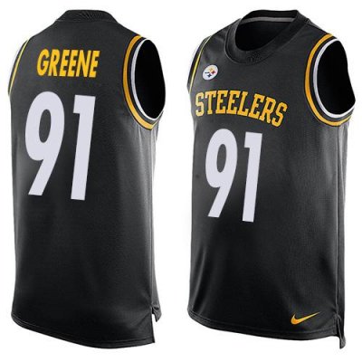 Jerseys Factory Cheap Nike Steelers #91 Kevin Greene Black Team