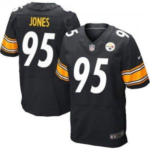 Jerseys Factory Cheap Nike Steelers #95 Jarvis Jones Black Team