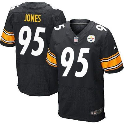 Jerseys Factory Cheap Nike Steelers #95 Jarvis Jones Black Team