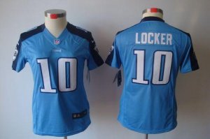 Jerseys Factory Cheap Nike Titans #10 Jake Locker Light Blue Tea