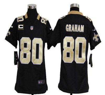 Jerseys Factory Cheap Nike Saints #80 Jimmy Graham Black Team Co