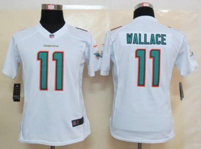 Jerseys Factory Cheap Nike Dolphins #11 Mike Wallace White Women