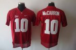 Jerseys Factory Cheap Crimson Tide #10 AJ McCarron Red Embroider