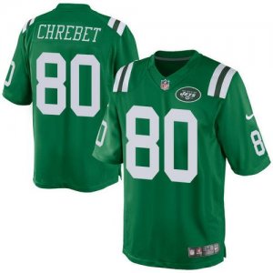 Jerseys Factory Cheap Nike Jets #80 Wayne Chrebet Green Men's St