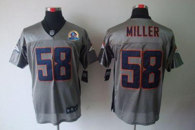 Jerseys Factory Cheap Nike Broncos #58 Von Miller Grey Shadow Wi