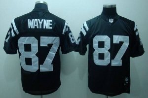 Jerseys Factory Cheap Colts #87 Reggie Wayne Black Shadow Color