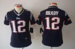 Jerseys Factory Cheap Nike Patriots #12 Tom Brady Navy Blue Team