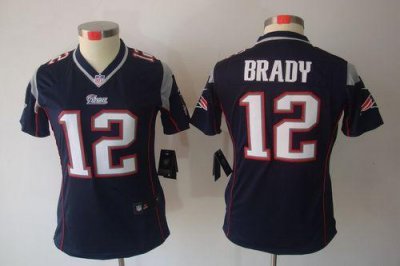 Jerseys Factory Cheap Nike Patriots #12 Tom Brady Navy Blue Team