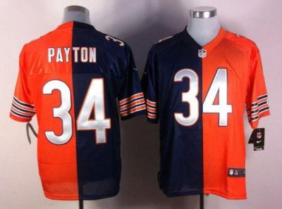 Jerseys Factory Cheap Nike Bears #34 Walter Payton Navy Blue/Ora