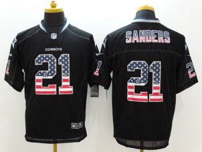 Jerseys Factory Cheap Nike Cowboys #21 Deion Sanders Black Men's