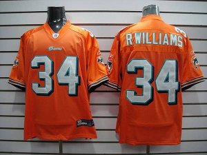Jerseys Factory Cheap Dolphins #34 Ricky Williams Orange Stitche