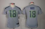Jerseys Factory Cheap Nike Seahawks #18 Sidney Rice Grey Alterna