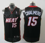 Jerseys Factory Cheap Heat #15 Mario Chalmers Black Embroidered