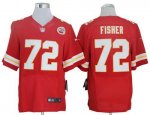 Jerseys Factory Cheap Nike Chiefs #72 Eric Fisher Red Team Color