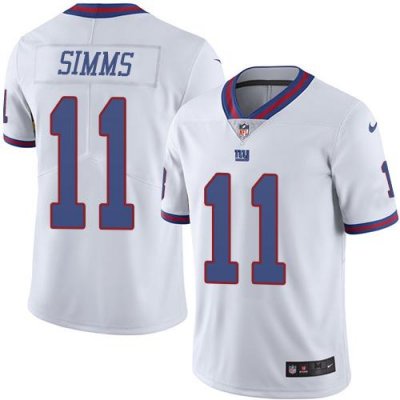 Jerseys Factory Cheap Nike Giants #11 Phil Simms White Men's Sti