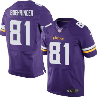 Jerseys Factory Cheap Nike Vikings #81 Moritz Boehringer Purple