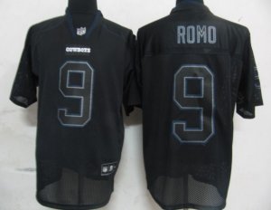Jerseys Factory Cheap Cowboys #9 Tony Romo Lights Out Black Stit